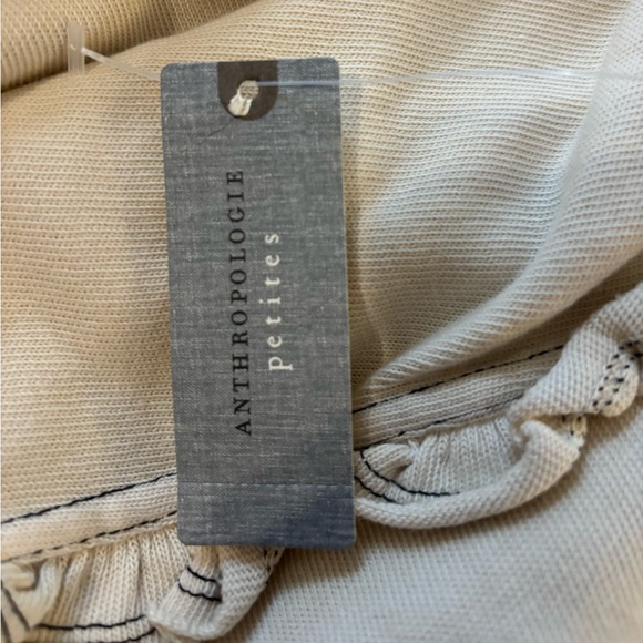 Pilcro/Anthropologie Apres Long Sleeve Ruffled Cotton Tee Size LP. NWT - Picture 10 of 12